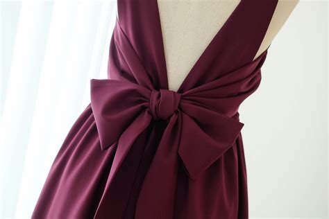 Maroon Red dress Long Bridesmaid dress Wedding Dress Long Prom | Etsy