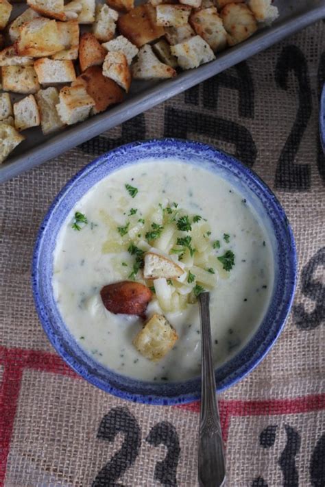 Instant Pot White Cheddar Potato Soup | A Bountiful Kitchen