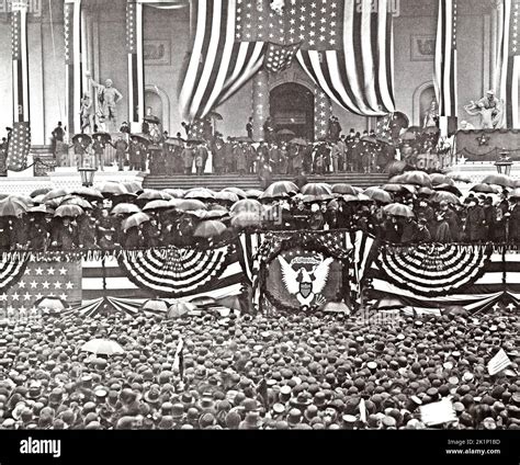 The inauguration of President Benjamin Harrison, March 4, 1889. The ...