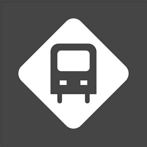 Bus Stop Sign Glyph Inverted Icon 14283951 Vector Art at Vecteezy