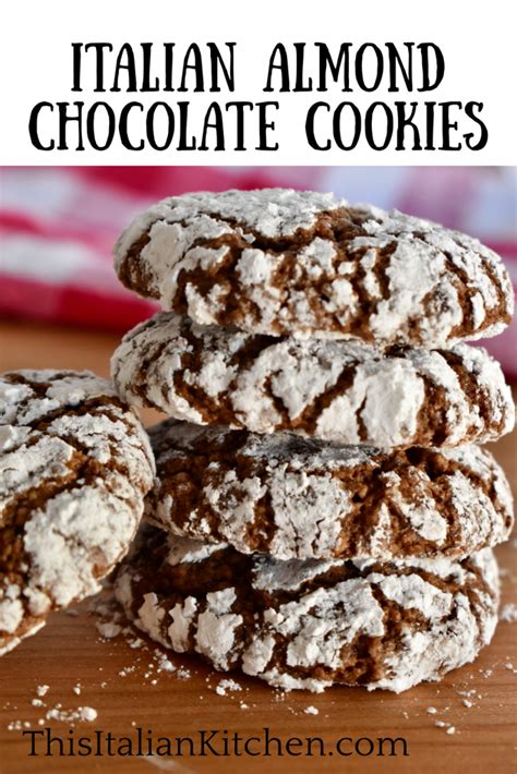 Italian Almond Chocolate Cookies | Gluten Free | Recipe in 2021 | Italian almond cookies ...