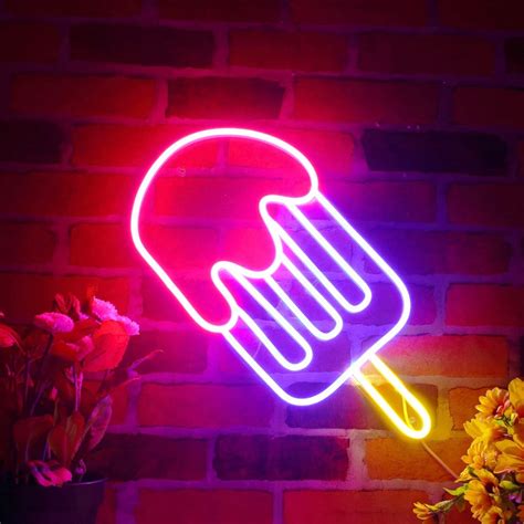 Ice Cream Popsicle Neon Sign | Liuyang Lamps