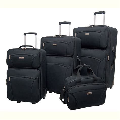 Forecast Barbados 4 Piece Set Luggage - Black