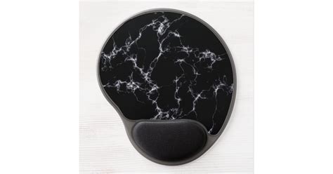 Elegant Marble style4 - Black and White Gel Mouse Pad | Zazzle