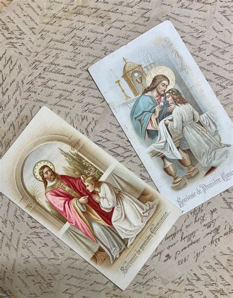 Vintage PRAYER CARDS Circa 1898 Religious Memorabilia | Etsy