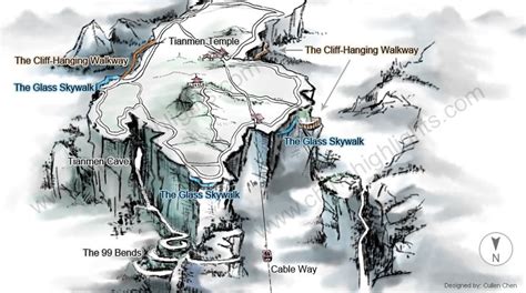 Tianmen Mountain, Heaven's Gate Mountain, Zhangjiajie China