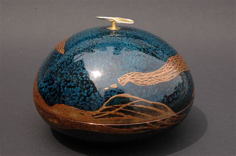 From heaven 4-7 Japanese lacquer (urushi) on copper, silver 925, gold powder | Japanese art ...