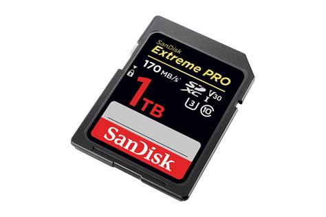 SanDisk Releases a 1TB Extreme Pro SDXC Memory Card