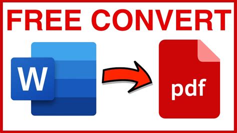 How to Convert Word to PDF Free? - Free Word to PDF Converter - YouTube