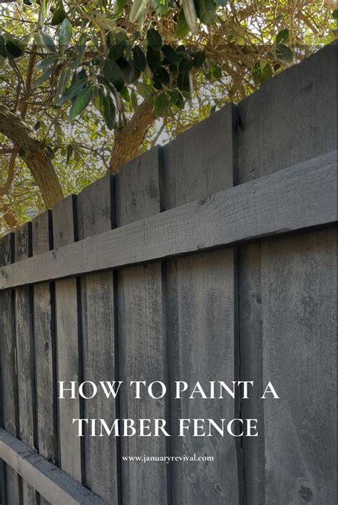 How to paint a timber paling fence | Painted wood fence, Wood fence ...