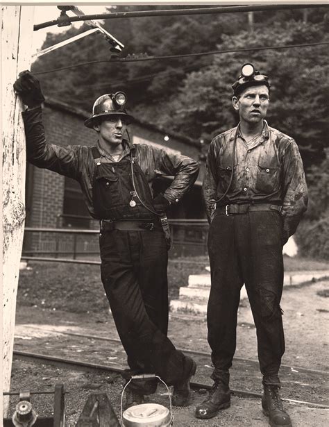 Coal miners waiting for the mantrip. Gary, McDowell County, W. Va. 8/16/46