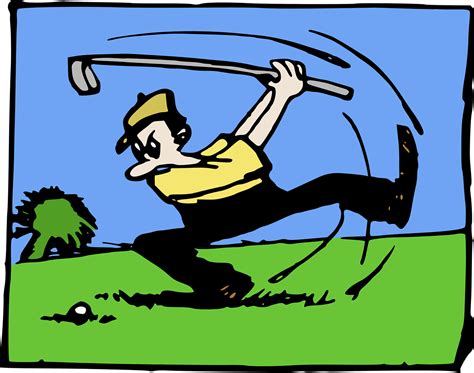 Cartoon Golf Swing - fluffylie