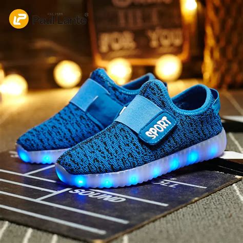 LED Boys Shoes Kids Sneakers Lights LED Shoes Lighted Up Shoes For ...