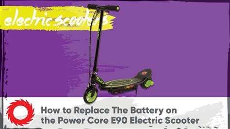 How to Replace the Battery on the Razor Power Core E90 Electric Scooter - YouTube