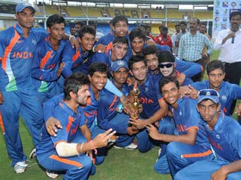 INDIA under-19 team Won quadrangular series