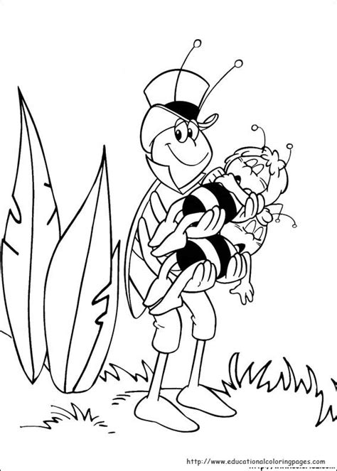 Maya the Bee Coloring Pages - Educational Fun Kids Coloring Pages and ...