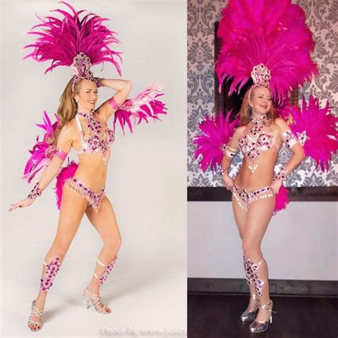 Glamorous Samba Costume with Feathers