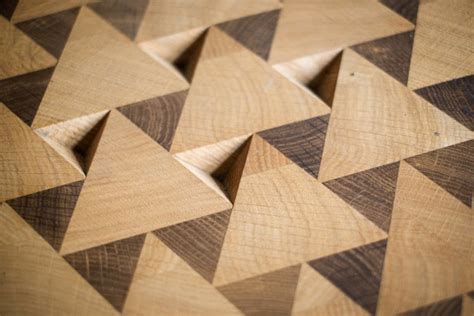 Atlas Table in Geometric Wood by FUNDAMENTAL - Homeli