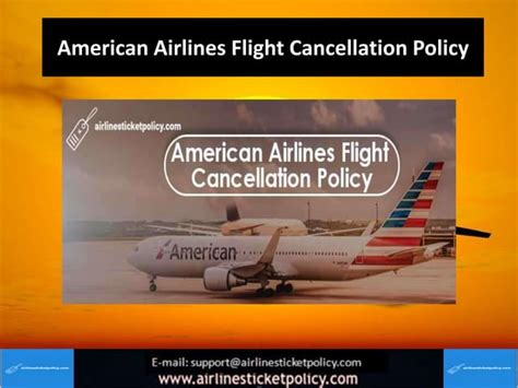 American airlines flight cancellation policy