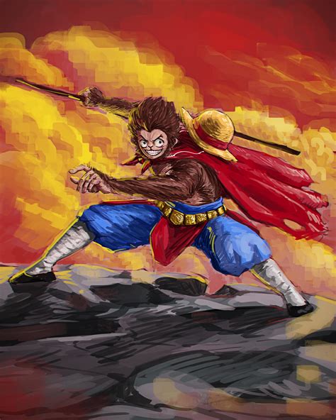 [OC] Luffy as Sun Wukong : r/OnePiece