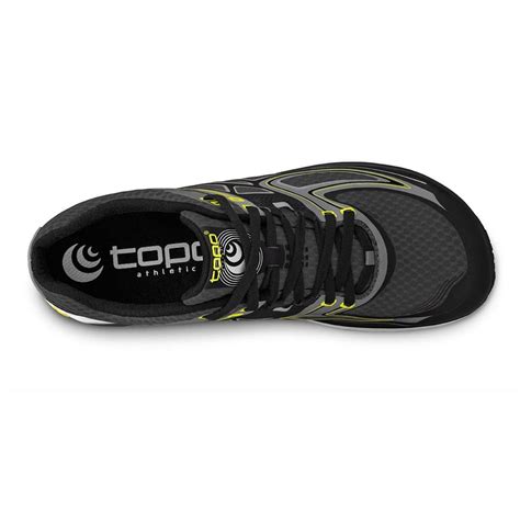 Ultrafly Mens Low Drop & Wide Toe Box Road Running Shoes Black/Yellow ...