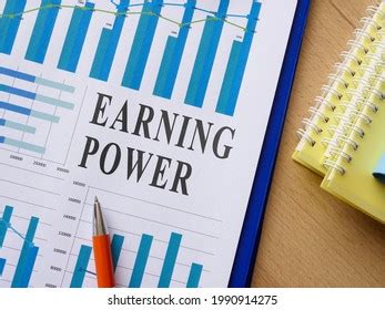 Earning Power Report Charts Info Stock Photo 1990914275 | Shutterstock