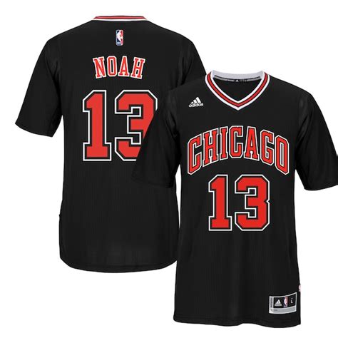 Men's Chicago Bulls Joakim Noah adidas Black Player Swingman Alternate ...