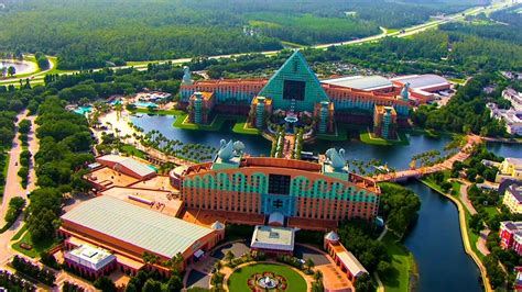 [4K] Walt Disney World Swan & Dolphin Resort | Disney Deluxe Resort ...