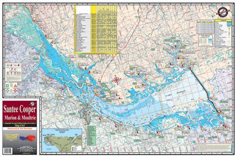 Lake Marion & Lake Moultrie #312 | Kingfisher Maps, Inc.