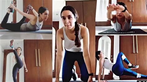 Shraddha Kapoor Workout Video | Actress Shraddha Kapoor workout At Home ...