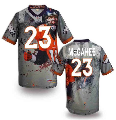 Denver Broncos 23 Willis McGahee blue stitched Fashion NFL jerseys