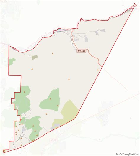 Map of Storey County, Nevada - Thong Thai Real