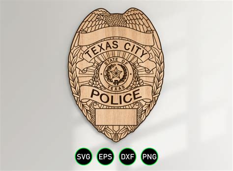 Texas City Texas Police Badge SVG, City Police Department Officer ...