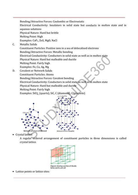 SOLUTION: 12 chemistry notes ch01 the solid state unlocked - Studypool