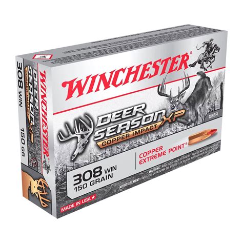 WINCHESTER DEER SEASON XP COPPER IMPACT 308 WINCHESTER AMMO | Brownells