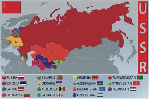 Former Soviet Union (USSR) Countries - WorldAtlas