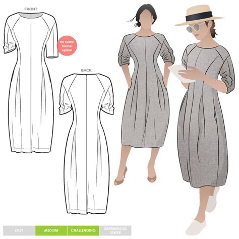 Gertrude Designer Dress Sewing Pattern – Semi-formal Patterns – Style Arc