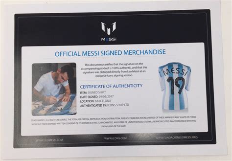 Lionel "Leo" Messi Signed Argentina World Cup Soccer Jersey (ICONS ...