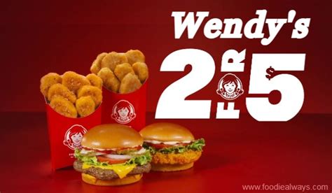 What is Wendy's 2 for $5 Meal?【Deal Specials & Options】