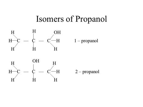 What Are The Isomers Of Propanol? How Are They Determined?