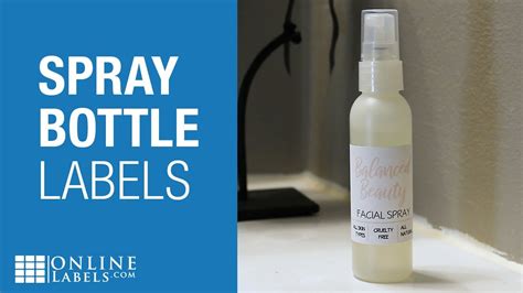 Free Spray Bottle Label Template