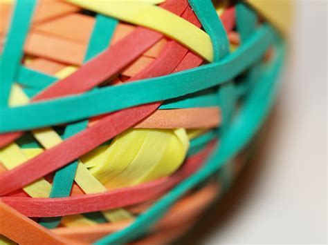 Rubber-Band Man | Multi-colored rubber-bands form a rubber-b… | Flickr