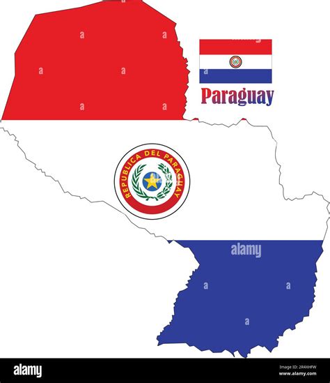 Paraguay Map and Flag Stock Vector Image & Art - Alamy