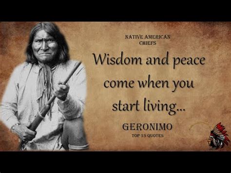 Geronimo - Native American Quotes Are Life Changing - YouTube