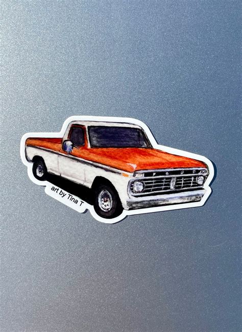 Vintage Ford Truck Vinyl Sticker - Etsy