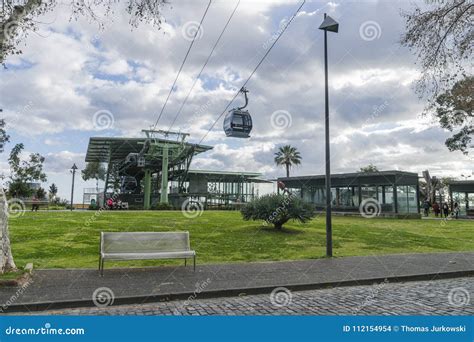 Funchal Cable car editorial stock image. Image of botanical - 112154954