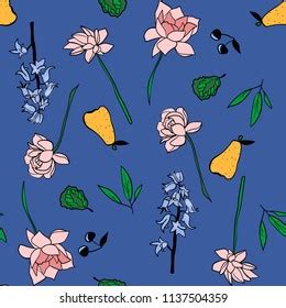 Pastel Flowers Watercolor Illustration Pattern Stock Illustration 1137504359 | Shutterstock