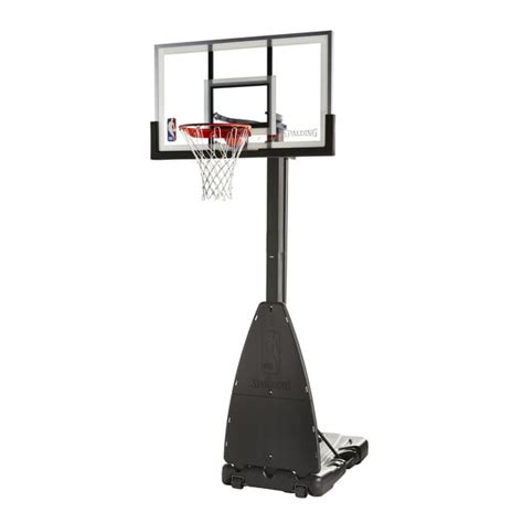 Spalding 54 Inch Glass Pro-Tek Portable Basketball Hoop System - Walmart.com - Walmart.com