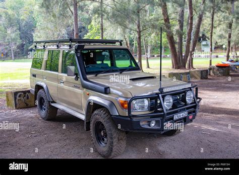 Off road vehicle Toyota Landcruiser 76 parked in New South Wales,Australia Stock Photo - Alamy