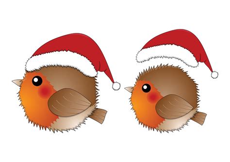 Red Robin Bird Santa Claus isolated on White Background 5121365 Vector Art at Vecteezy